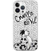 Etui i futerały do telefonów - Etui Disney dedykowane do Iphone 13 MINI, wzór: Cruella 002 Etui częściowo przeźroczyste, oryginalne i oficjalnie licencjonowane - miniaturka - grafika 1