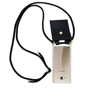 Łańcuszek Pokrowiec Do Samsung Galaxy J7 2015 w CZARNY Etui Obudowa Case Cover Ochronny Cadorabo - Etui i futerały do telefonów - miniaturka - grafika 1