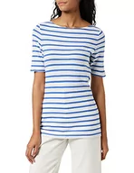 Koszulki i topy damskie - Marc O'Polo Koszulka damska, Wielokolorowy (Multi/White len B73), S - miniaturka - grafika 1