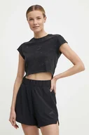 Koszulki sportowe damskie - adidas t-shirt bawełniany damski kolor czarny IQ3692 - miniaturka - grafika 1