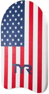 Pływanie - TYR DESKA DO PŁYWANIA ACTIVE TRAINING CLASIC KICKBOARD USA RED/NAVY 642 - miniaturka - grafika 1