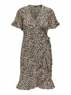 ONLY SUKIENKA Z FALBANAMI W PANTERKOWY WZÓR Z DEKOLTEM V 36 J5E - Sukienki ONLY SUKIENKA Z FALBANAMI W PANTERKOWY WZÓR Z DEKOLTEM V 36 J5E - Sukienki - miniaturka - grafika 1