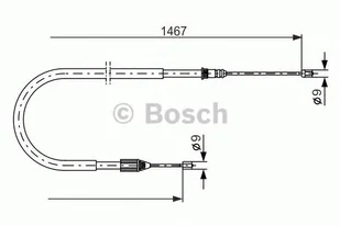 Bosch Linka hamulca BOSCH 1987477937 1987477937 - Linki hamulca postojowego - miniaturka - grafika 1