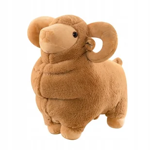 MASKOTKA PLUSZAK PRZYTULANKA ZABAWKA DUŻA BRĄZOWA OWCA KOZA BARAN 35 cm - Maskotki i pluszaki - miniaturka - grafika 1