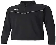 Koszulki męskie - PUMA Puma Męska koszulka TeamRISE 1/4 z zamkiem błyskawicznym, czarno-biała, XXL 657394 - miniaturka - grafika 1