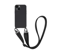 Etui i futerały do telefonów - Vivanco Necklace Cover do iPhone 13 mini (czarny) - miniaturka - grafika 1