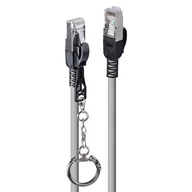 Patchcordy - Lindy 47601 kabel sieciowy Szary 0,5 m Cat6a S/FTP (S-STP) - miniaturka - grafika 1