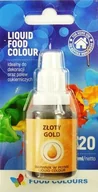 Dodatki do ciast w proszku - BARWNIK SPOŻYWCZY W PŁYNIE ZŁOTY ZŁOTO 20 ML - miniaturka - grafika 1