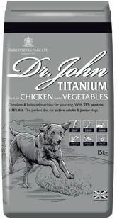 Dr John Titanium Rich in Chicken with Vegetables 4 kg - Sucha karma dla psów - miniaturka - grafika 1