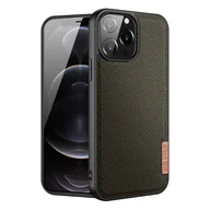 Etui i futerały do telefonów - Dux Ducis Fino etui pokrowiec pokryty nylonowym materiałem iPhone 13 Pro Max zielony - miniaturka - grafika 1
