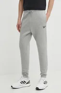 Spodnie męskie - Reebok spodnie dresowe Identity kolor szary melanżowe 100202848 - miniaturka - grafika 1
