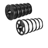 Filamenty i akcesoria do drukarek 3D - Filament PETG do drukarek 3D, średnica 1,75 mm, bez pęcherzyków powietrza, waga 10 kg, PETG 5KG BK WT - miniaturka - grafika 1