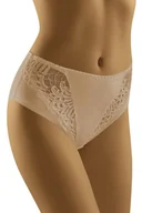 Majtki damskie - Wol-Bar Eco-Ga beżowy M Majtki wysokie figi - miniaturka - grafika 1