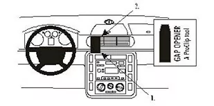 Brodit ProClip for Ford Galaxy 01  06 Czarny 852840 - Akcesoria motoryzacyjne - miniaturka - grafika 1