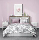 Pościel - Faro Pościel 160 x 200 Satyna Bawełniana motyle - miniaturka - grafika 1