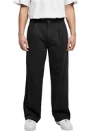 Spodenki męskie - Urban Classics Męskie spodnie dresowe z przodu, spodnie męskie, dostępne w kolorze czarnym, rozmiary 28-44, czarny, 44 - miniaturka - grafika 1