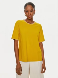 United Colors Of Benetton T-Shirt 34G7D107B Żółty Regular Fit - Koszulki i topy damskie - miniaturka - grafika 1