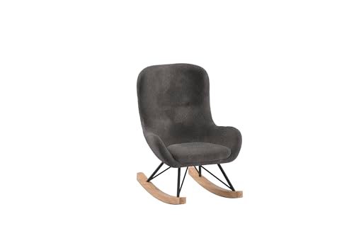 Vipack Rocking_Chair, Metal_Beech_Foam, antracytowy, 55,5 x 68,5 cm
