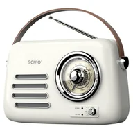 Radia - Savio RS-02 radio Przenośny Analogowy Biały - miniaturka - grafika 1