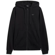 Bluzy sportowe męskie - Męska bluza 4F Sweatshirt M1768 Rozmiar: L / Kolor: czarny - miniaturka - grafika 1