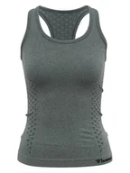 Koszulki sportowe damskie - Hummel Top sportowy "Clea Seamless" w kolorze szarym - miniaturka - grafika 1