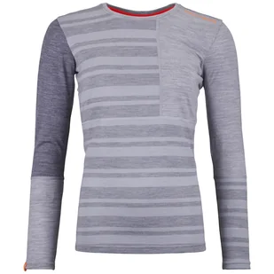 Damska koszulka Ortovox 185 Rock'N'Wool Long Sleeve W Rozmiar: L / Kolor: jasnoszary - Koszulki sportowe damskie - miniaturka - grafika 1