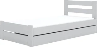Łóżko dziecięce EMIL 180x90 z szufladą białe KOCOT KIDS - Łóżka dla dzieci i młodzieży - miniaturka - grafika 1