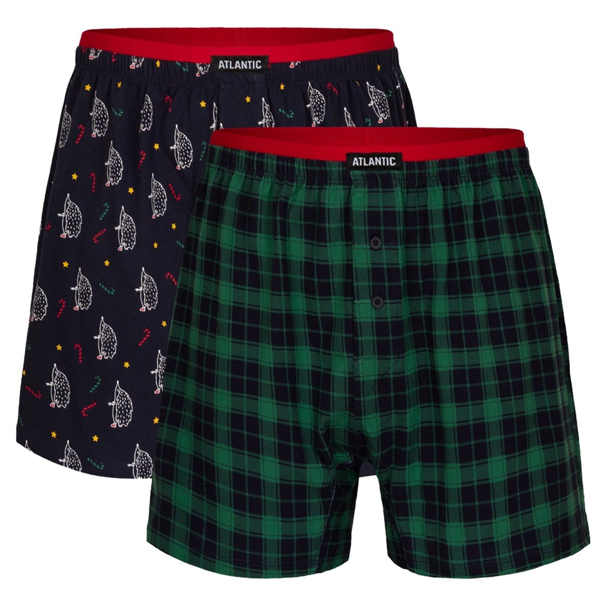 2-pack bokserki męskie luźne 2gmb-004 atlantic-l