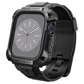 Akcesoria do smartwatchy - Spigen Etui z paskiem Tough Armor Pro do Apple Watch 8/7 45mm, czarne - miniaturka - grafika 1