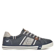 Sneakersy męskie - Sneakersy Mustang 4072-317 Granatowy - miniaturka - grafika 1