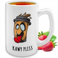 Kubki - KUBEK DUŻY BIAŁY Kawy Pliss Prezent Śmieszne Pozytywne TOP WIELE WZORÓW - miniaturka - grafika 1