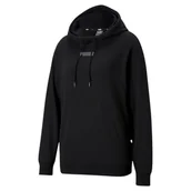 Bluzy damskie - Bluza Damska Puma Modern Basics Hoodie Tr Czarna 585933 01-Xl - miniaturka - grafika 1