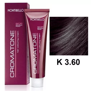 Montibello Cromatone Farba Ciemny brąz nr 3.60 - Farby do włosów i szampony koloryzujące - miniaturka - grafika 1