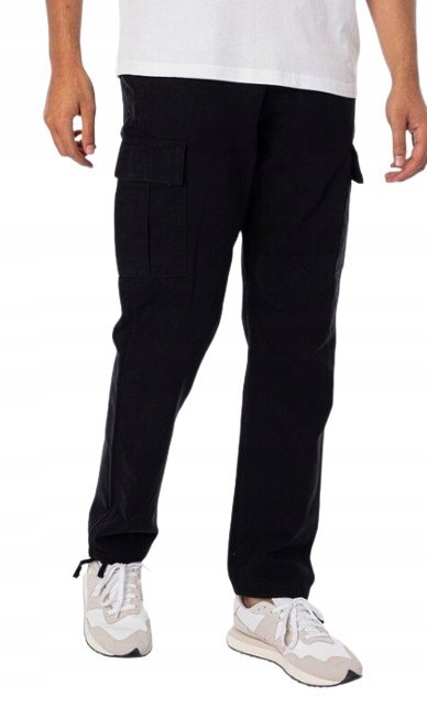 JACK&JONES SPODNIE MĘSKIE CZARNE BOJÓWKI CASUAL 32/32 1JMK