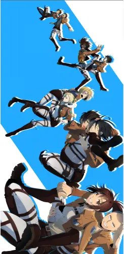 Plakat Anime Attack on Titan aot_063 A3 (custom)
