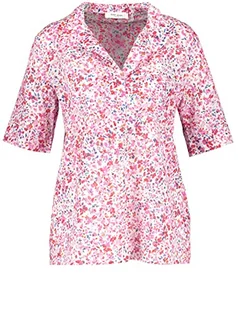 GERRY WEBER Edition Damska bluzka 860025-66430, ecru/biały/fioletowy/różowy, nadruk: 38, ecru/biały/liliowy/różowy nadruk - Bluzki damskie - miniaturka - grafika 1