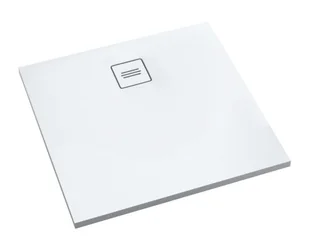 SCHEDPOL SCHEDLINE COLLECTION Brodzik kwadratowy PROTOS SMOOTH WHITE 90x90x3,5 z systemem STABILSOUND PLUS 3SP.P2K-9090-M1 - Brodziki prysznicowe - miniaturka - grafika 1