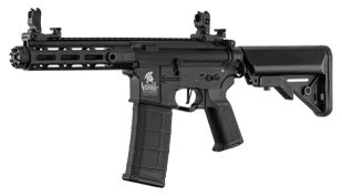 Karabinek 6mm Lancer Tactical AEG LT-32 Hellion 7" Full Black gen.2  - Karabiny ASG - miniaturka - grafika 1