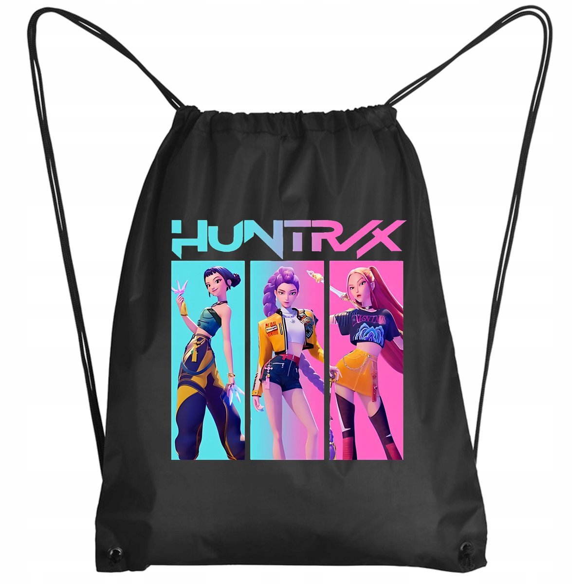 PLECAK Huntrix K-POP Hunters Demon ANIME CZARNY 3524