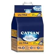 Żwirek dla kotów - Catsan CATSAN Ultra Plus 15l zbrylający żwirek dla kota 49069-uniw - miniaturka - grafika 1