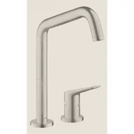 Baterie kuchenne - Hansgrohe 34823800 Citterio 2-otworowa jednouchwytowa bateria kuchenna 240 stal szlachetna - miniaturka - grafika 1