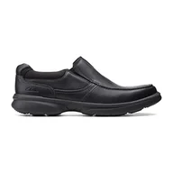 Klapki i japonki męskie - Clarks Męskie klapki Bradley Free Slipper, Blk Tumbled Lea, 40 EU, Blk Tumbled Lea, 40 EU Weit - miniaturka - grafika 1