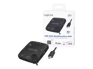LogiLink Hub USB 2.0 3 porty z czytnikiem kart OTG Micro Android - Huby USB - miniaturka - grafika 1
