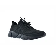 Sneakersy damskie - Sneakersy damskie BIG STAR JJ274278 czarny - miniaturka - grafika 1