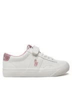 Buty dla dziewczynek - Polo Ralph Lauren Sneakersy RL01214110 Biały - miniaturka - grafika 1