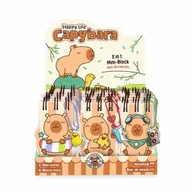 Notesy i bloczki - Notes mini 2w1 Kapibara 1szt.mix - artykuł papierniczy - miniaturka - grafika 1