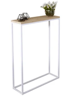 Skandynawska konsola biały + dąb artisan G1-W61 - Konsole i sekretarzyki Skandynawska konsola biały + dąb artisan G1-W61 - Konsole i sekretarzyki - miniaturka - grafika 1