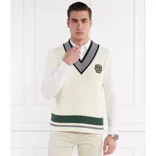 Swetry męskie - Lacoste Sweter | Relaxed fit - grafika 1