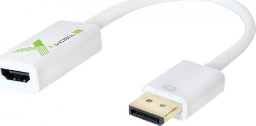 Techly Adapter AV Adapter DisplayPort M 1.2 auf HDMI F passiv 1080p 60Hz weiss