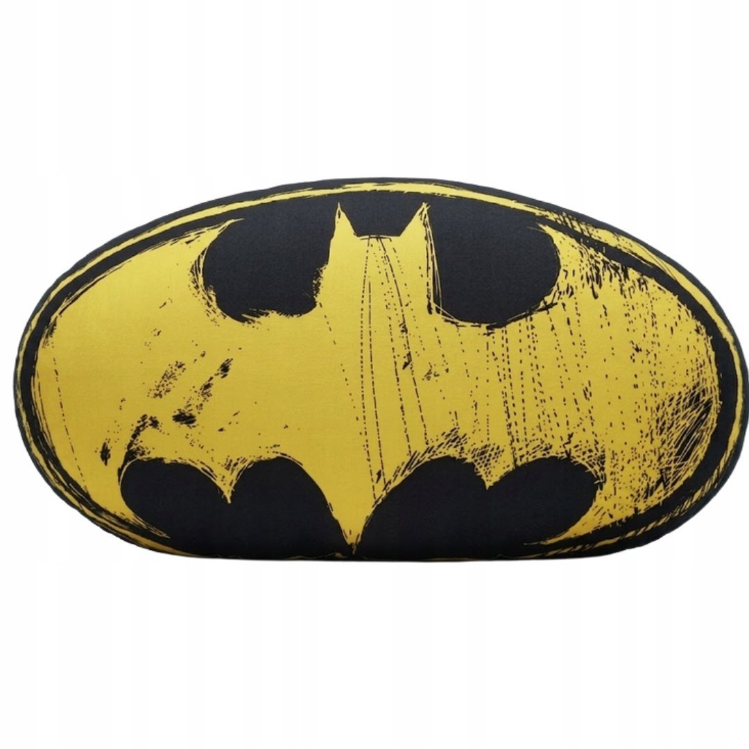 Duża Poduszka Batman Kształtka Licencyjna Logo Nietoperza Dekoracyjna